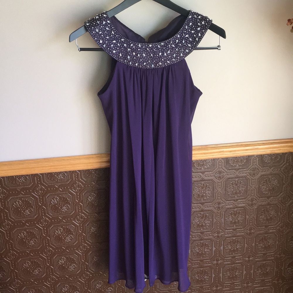 Fancy Dark Purple Dress